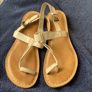White sandals